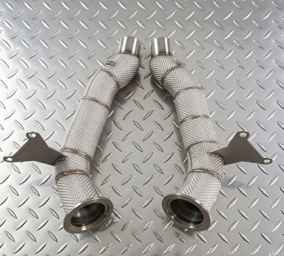 AZM Ferrari 458 Downpipes