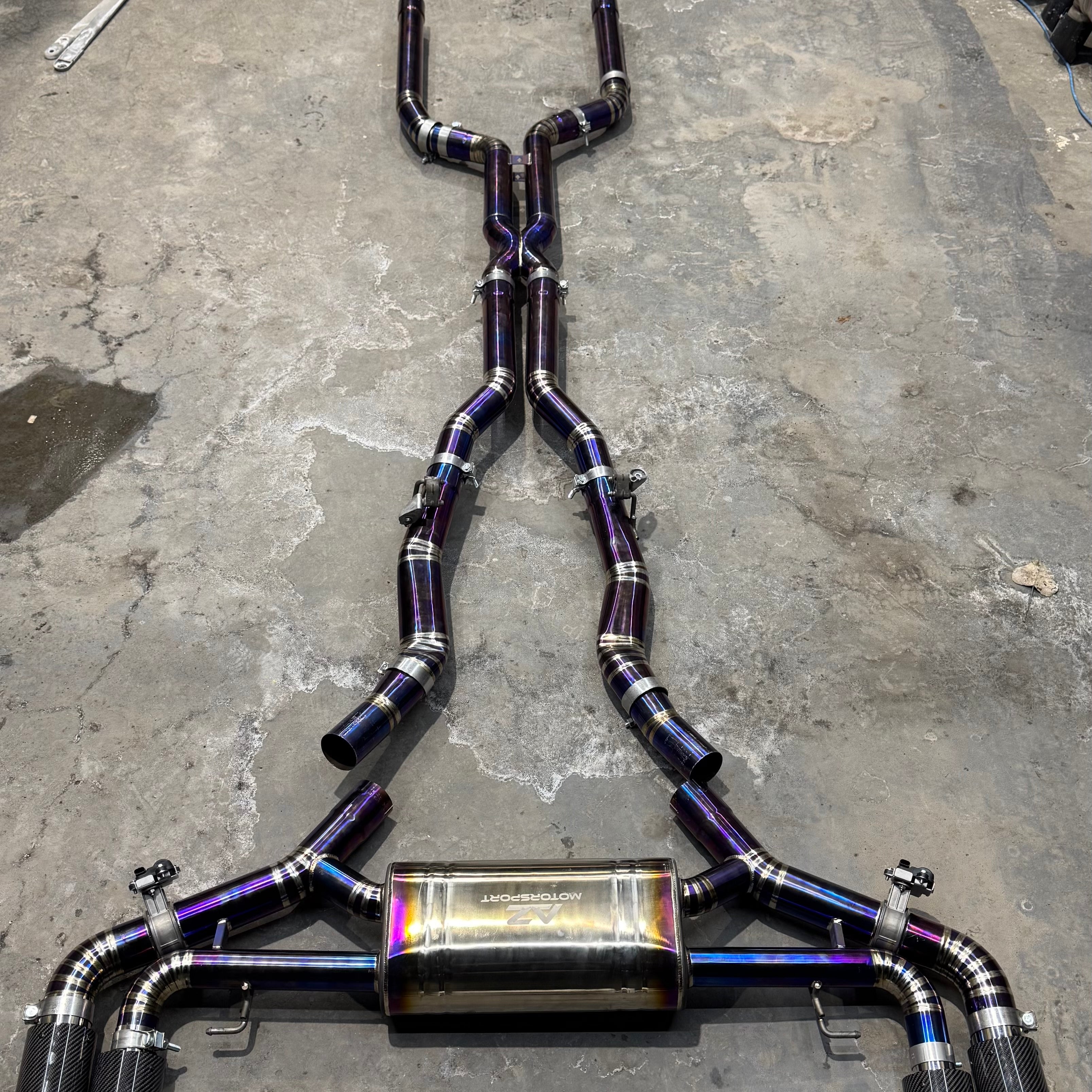 AZM S63 BMW X5M/X6M (F95/F96) Race Exhaust System