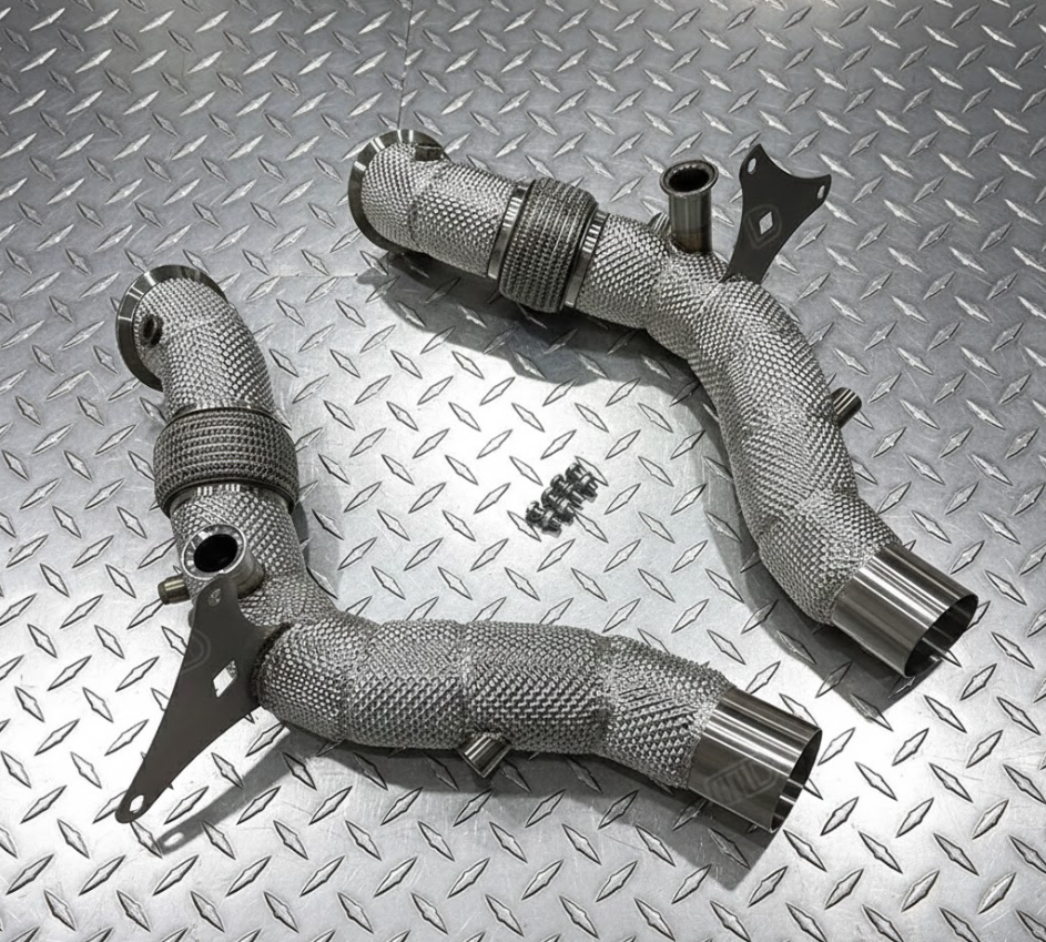 AZM Ferrari F8 Downpipes