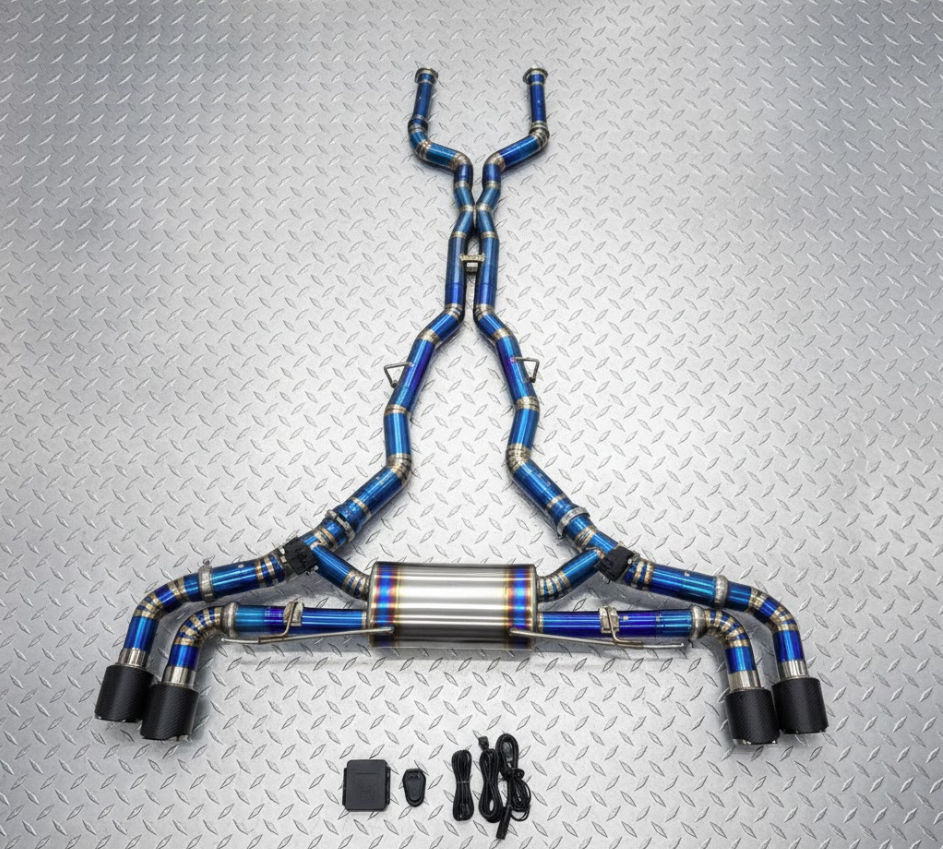 Azm Racing AZM S68 BMW X5M/X6M (F95/F96) Race Exhaust System LCI – AZ Motorsport